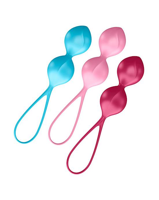 Satisfyer V Balls Ben Wa 3 Miếng Tập Kegel Siết Chặt Dễ Dùng