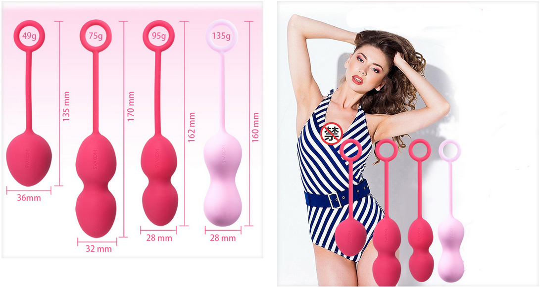 SVAKOM Nova Kegel Ball 4pcs Tập Âm Đạo Chặt Chẽ Hiệu Quả