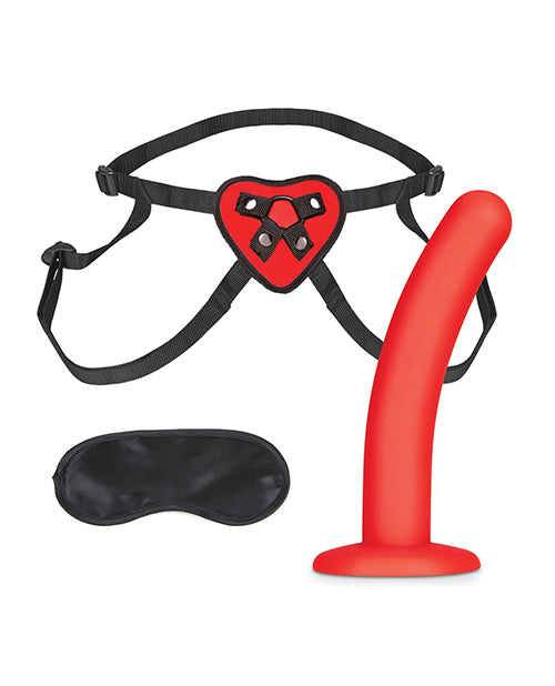 Dây Đeo Strap-On Tim Đỏ Lux Fetish - Niềm Vui Nồng Cháy 