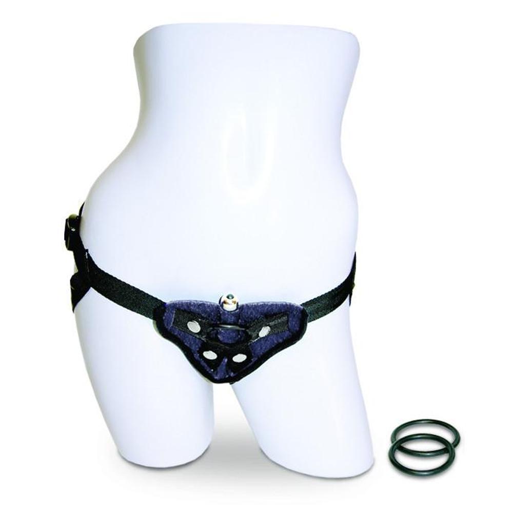 Sportsheets Black Velvet Strap-On Đen Nhung Siêu Bền 