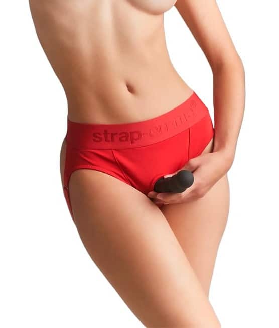 Quần Đai Strap-on Heroine S Đỏ Linh Hoạt 4-4.5cm 