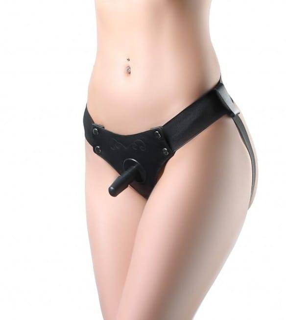 Trus Strapon BDSM Arsenal Bella Đen Da Thật 