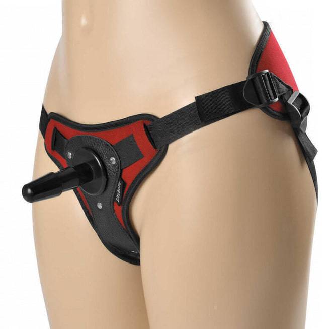 Sitabella Dual Peak Tru Tí Strapon Đỏ Vac-U-Lock 