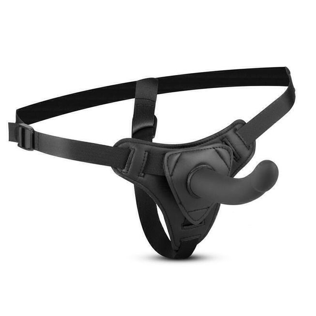Easytoys Harness Strap-On Đen 13.5cm Siêu Thoải Mái 