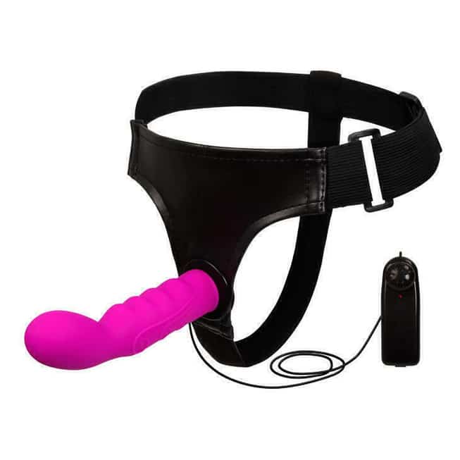 Strapon Baile Tím Rung G-Spot 16cm Điều Khiển 