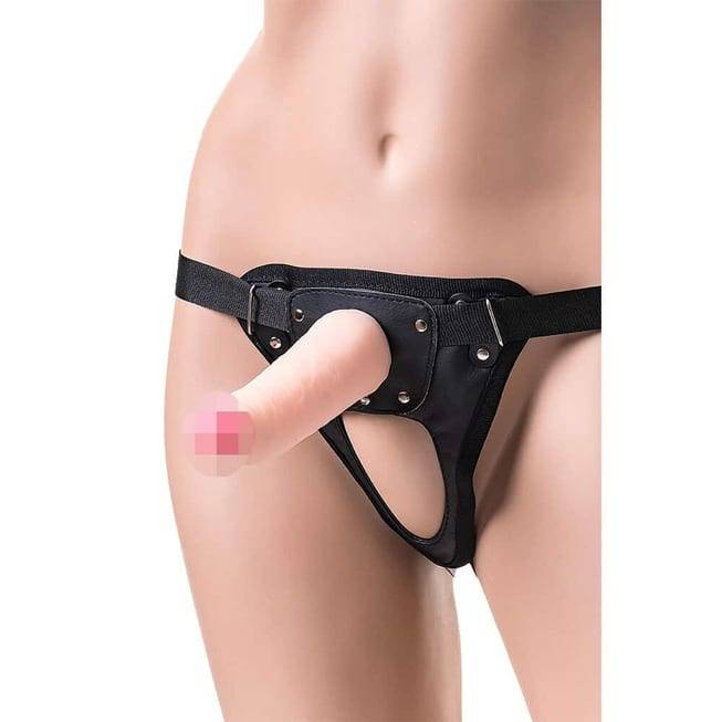 Strap-on RealStick Jax TPR 17.9cm Da Thật Pegging 