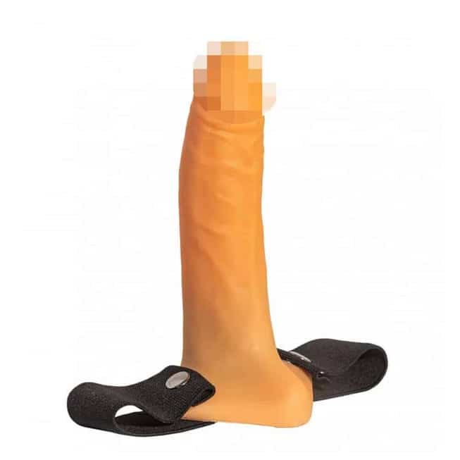 Strapon Rỗng Jaga-Jaga 17.6cm Da Liễu 3.6cm 