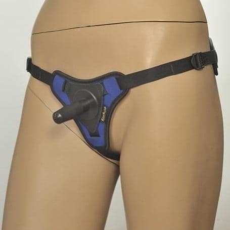Kanikule Strap-on Thong Đen Xanh - Fixation Harness Siêu Chắc 
