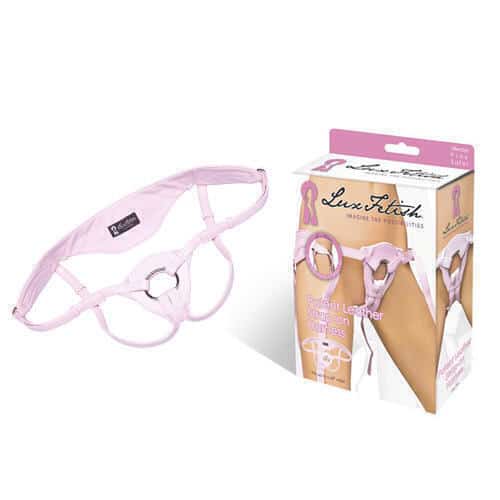 Lux Fetish Strapon Jockstrap Da Hồng Mở Mông Thoải Mái