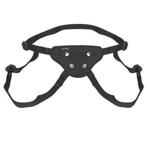 Strapon Lux Fetish trụsi đen PVC 3-4cm siêu chặt