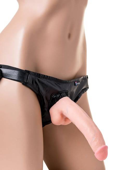 Strap On LoveToy Cuba 2 Nắp 20.5cm Thực Tế Mãnh Liệt