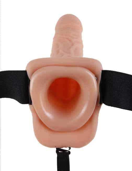 Strapon Rỗng Pipedream Bi Phóng Khoáng Khoái Lạc Đôi