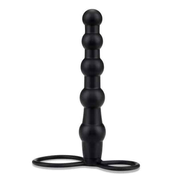 Mojo Bumpy Double Penetration Dildo Đen Gồ Ghề