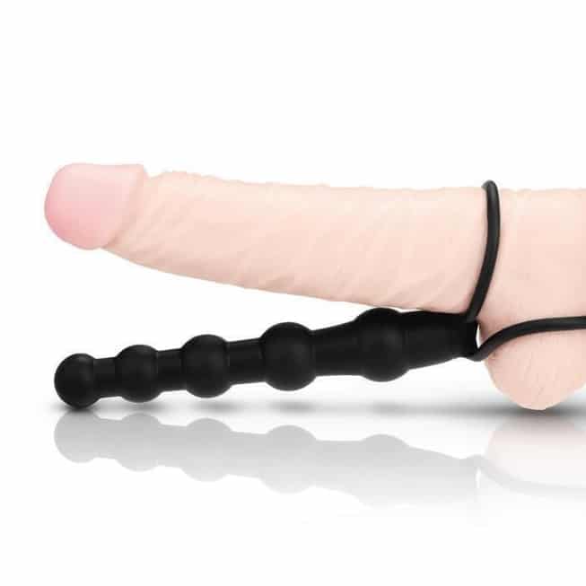 Mojo Bumpy Double Penetration Dildo Đen Gồ Ghề
