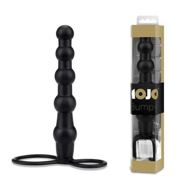 Mojo Bumpy Double Penetration Dildo Đen Gồ Ghề