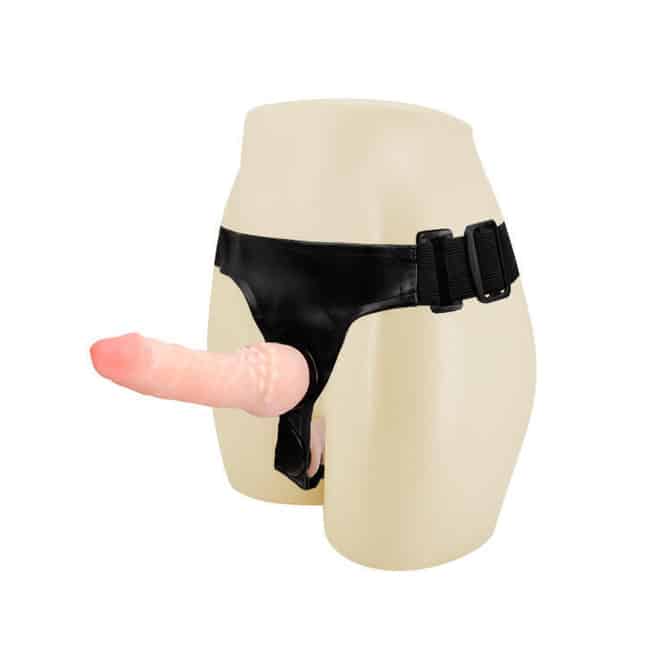 Strap On Baile Trousers Đôi Nạp Anal Vaginal Thật