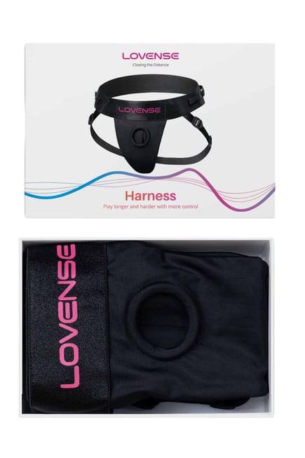 Quần lót strapon Lovense Harness đen đa năng unisex