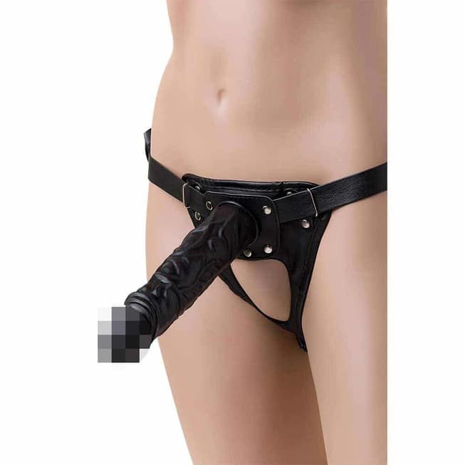 Strap-on Harness LoveToy 2 Nắp Đen PVC