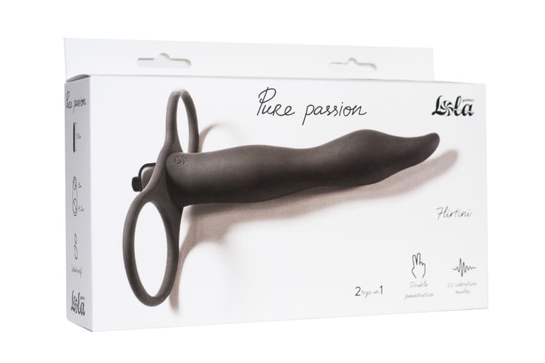 Lola Flirtini Black, Nasadka Đâm Đôi Rung Mạnh