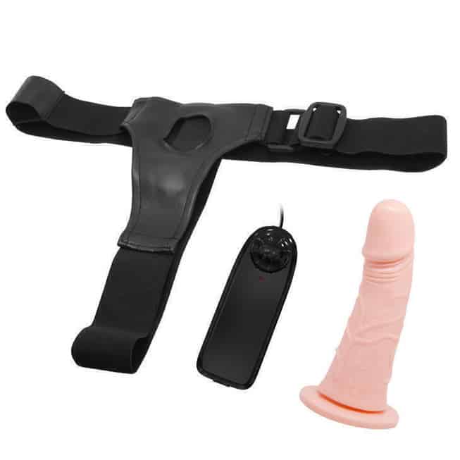 Strapon Baile realistic 15cm harness đùi dễ dùng newbie