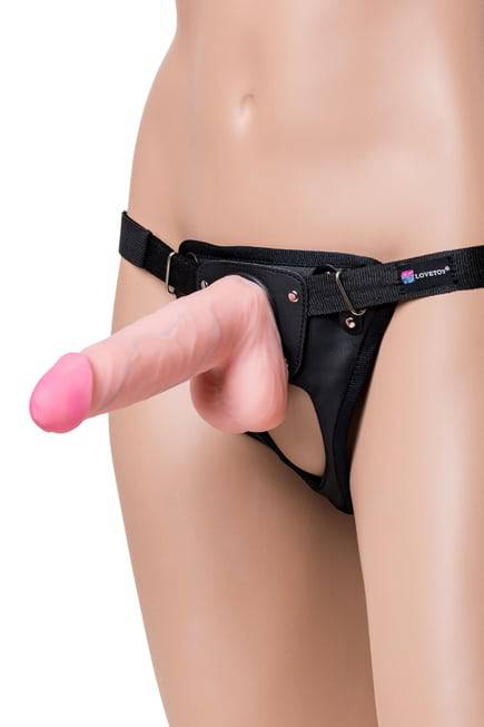 Strap-on LoveToy Harness 17cm Nude Siêu Thực