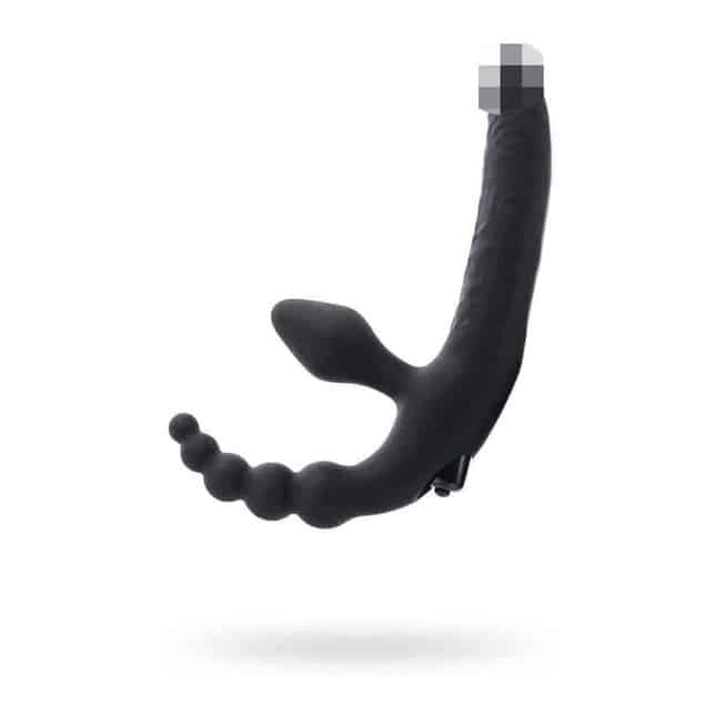 Strap-on Không Dây Toyfa Đen Đỏ 35cm Rung Mạnh