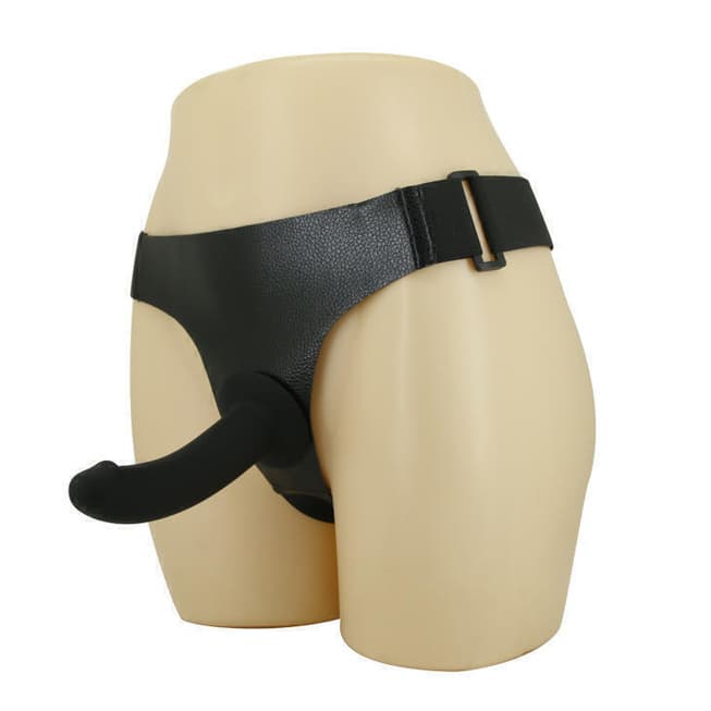 Baile Ultra Harness - Strapon Siêu Mềm Đen 15cm Nữ Thống Trị