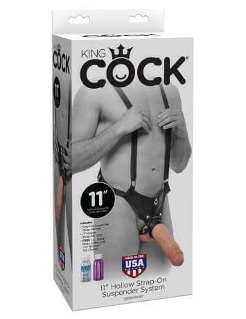 PipeDream King Cock Strap On Rỗng 28cm Đeo Thay Đổi