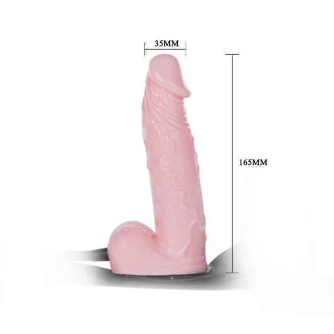 Strapon bơm Utlra Harness Baile 16.5cm 3.5cm TPR nở rộng đẹp mắt