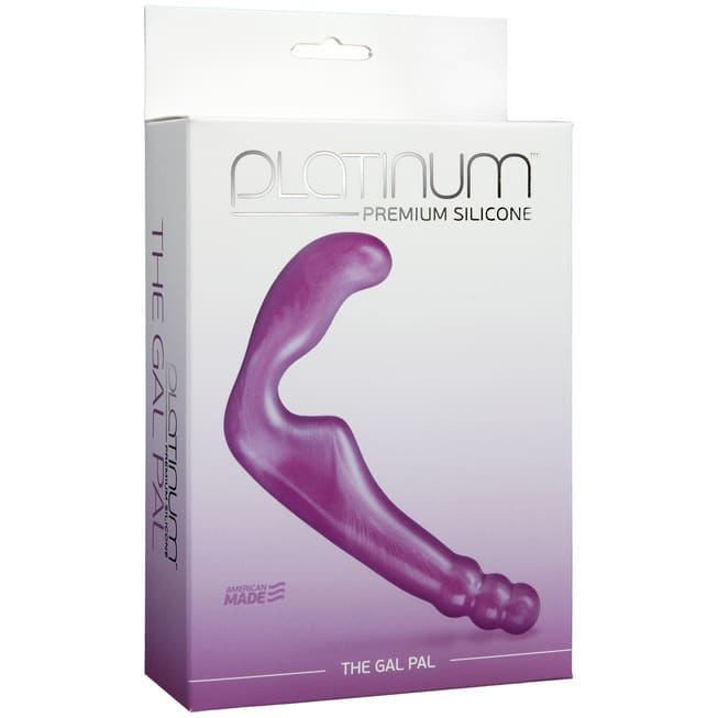 Strapless Strapon Gal Pal Doc Johnson Tím 18cm