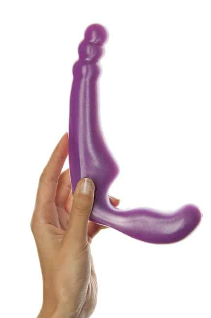 Strapless Strapon Gal Pal Doc Johnson Tím 18cm