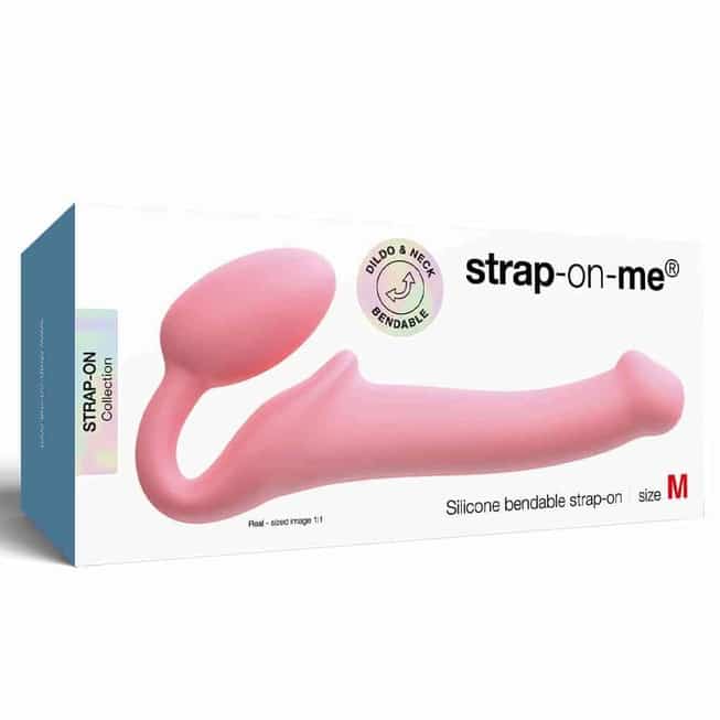 Strap-on-me Semi M Hồng 25cm Siêu Linh Hoạt