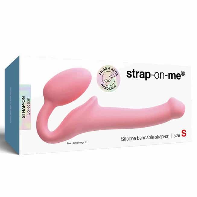 Strap-on-me Semi Realistic S Hồng 25cm Siêu Linh Hoạt
