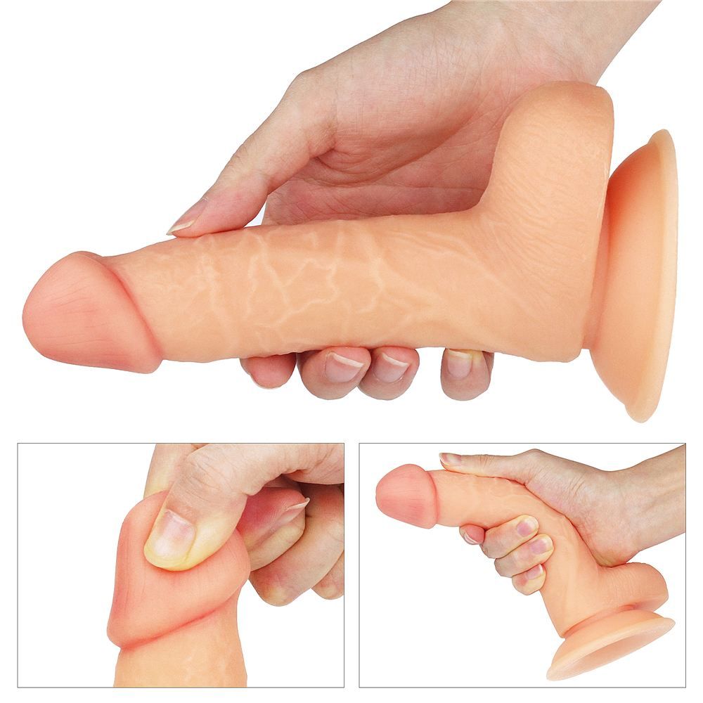 Lovetoy Strap-On 7 Đầu Bóng Da 18cm