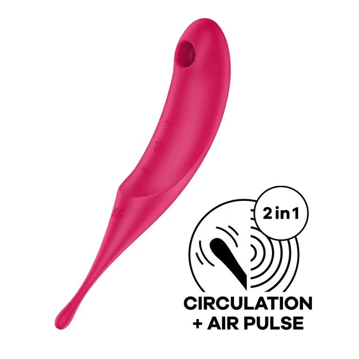 Satisfyer Twirling Pro xoay sóng kép cực khoái 