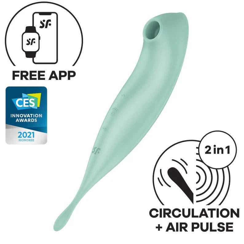 Satisfyer Twirling Pro+ Air Wave Rung Đa Kích Thích 