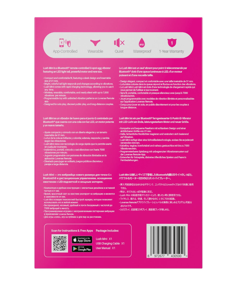 Lovense Lush Mini G-Spot Vibe Hồng Bí Mật