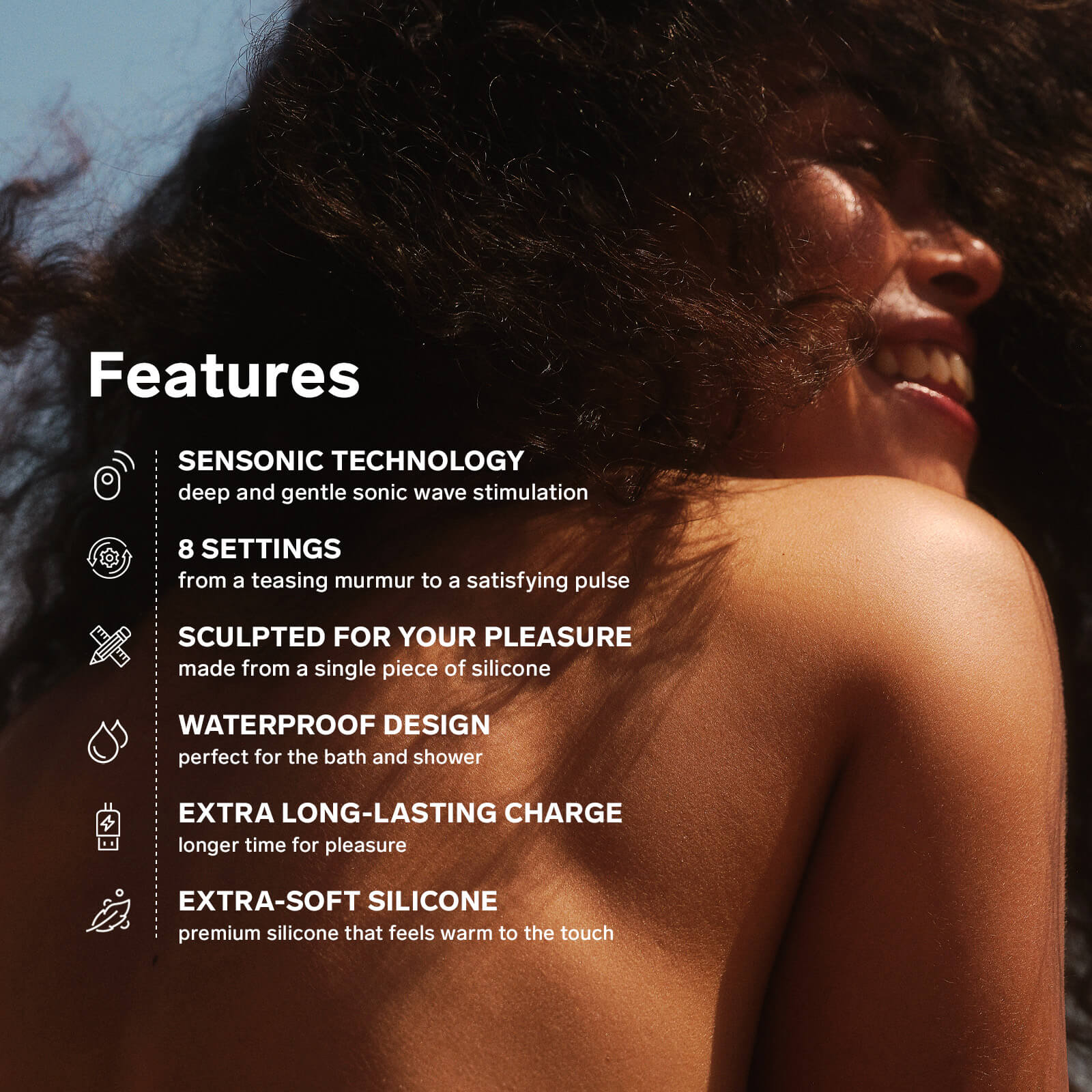 LELO Sona Sonic Massager Hút Âm Hạch Toàn Bộ Cao Trào