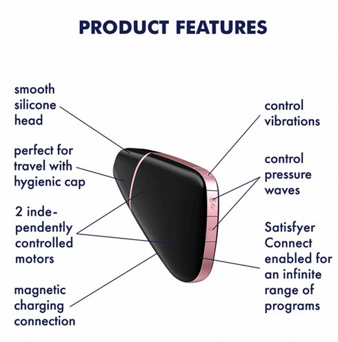 Satisfyer Love Triangle Hút Siêu Mạnh Điều Khiển