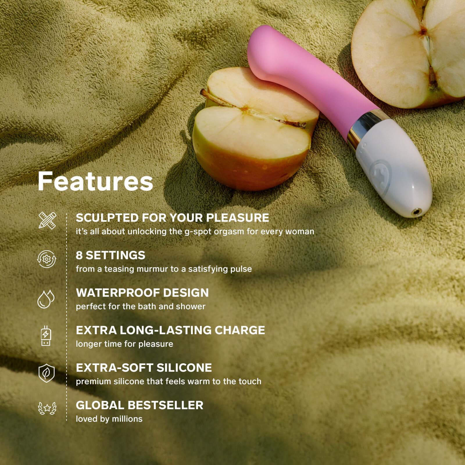 LELO GIGI 2 Vibrator G-Spot Siêu Phổ Biến Mẹo Dẹt