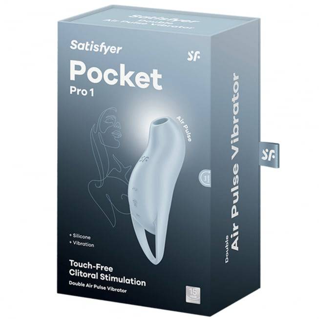 Satisfyer Pocket Pro 1 Hút Rung Âm Đạo Xanh Siêu Mạnh