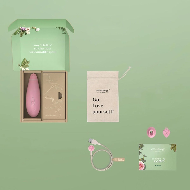 Womanizer Premium Eco Hồng Hút Kít Mạnh Eco Friendly