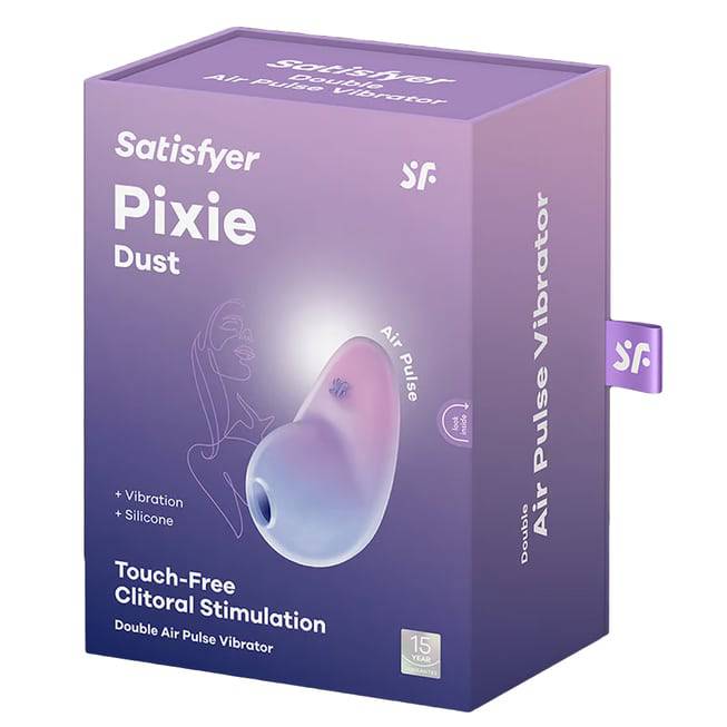 Satisfyer Pixie Dust Clit Vacuum Tím Hồng Siêu Hút