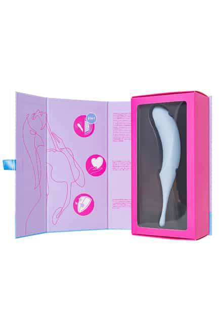 Satisfyer Twirling Pro hút chân không xanh dương 20cm xoáy kích thích