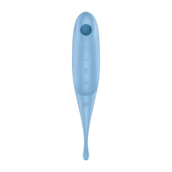 Satisfyer Twirling Pro hút chân không xanh dương 20cm xoáy kích thích