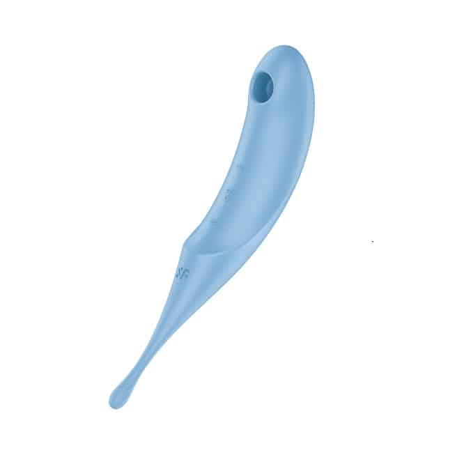 Satisfyer Twirling Pro hút chân không xanh dương 20cm xoáy kích thích