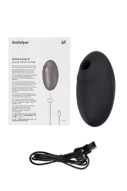 Satisfyer Vulva Lover 3 Hút Rung Âm Đạo Đen