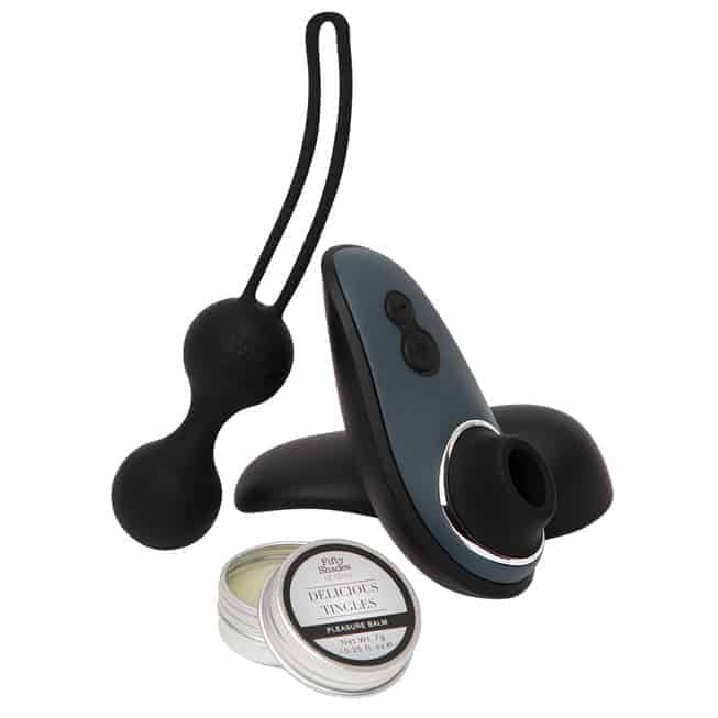 Fifty Shades x Womanizer Desire Blooms Set 3 Món Đen Siêu Gợi