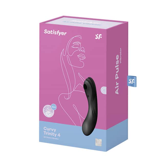 Satisfyer Curvy Trinity 4 Đen Hút Gió G