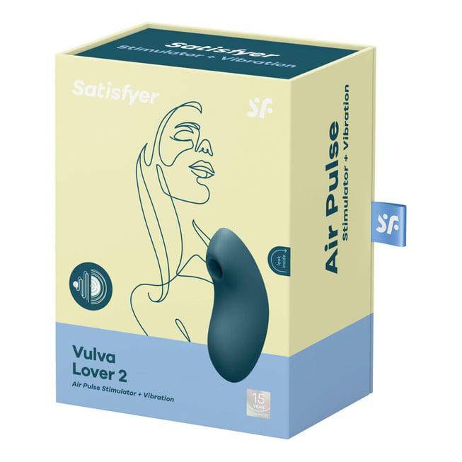 Satisfyer Vulva Lover 2 Vulva Xanh Rung Hút
